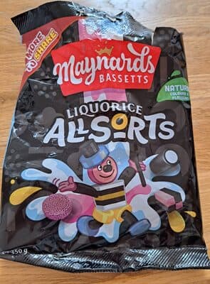 Maynards Bassetts Liquorice Allsorts package