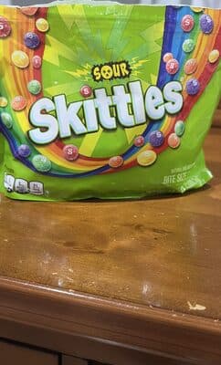 Mars Sour Skittles package