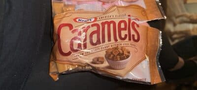 Kraft caramels package