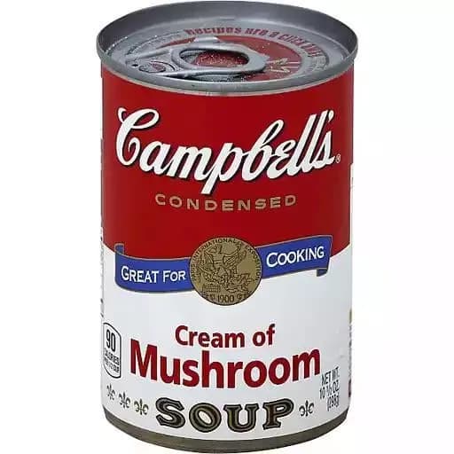Campbell's Cream of Mushroom Soup package photo