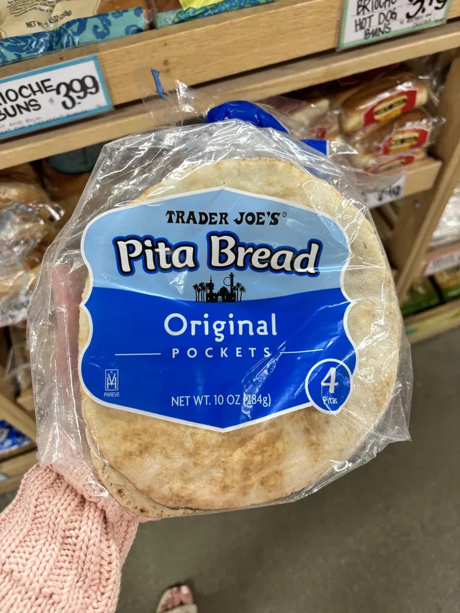 Trader Joe's pitas package photo
