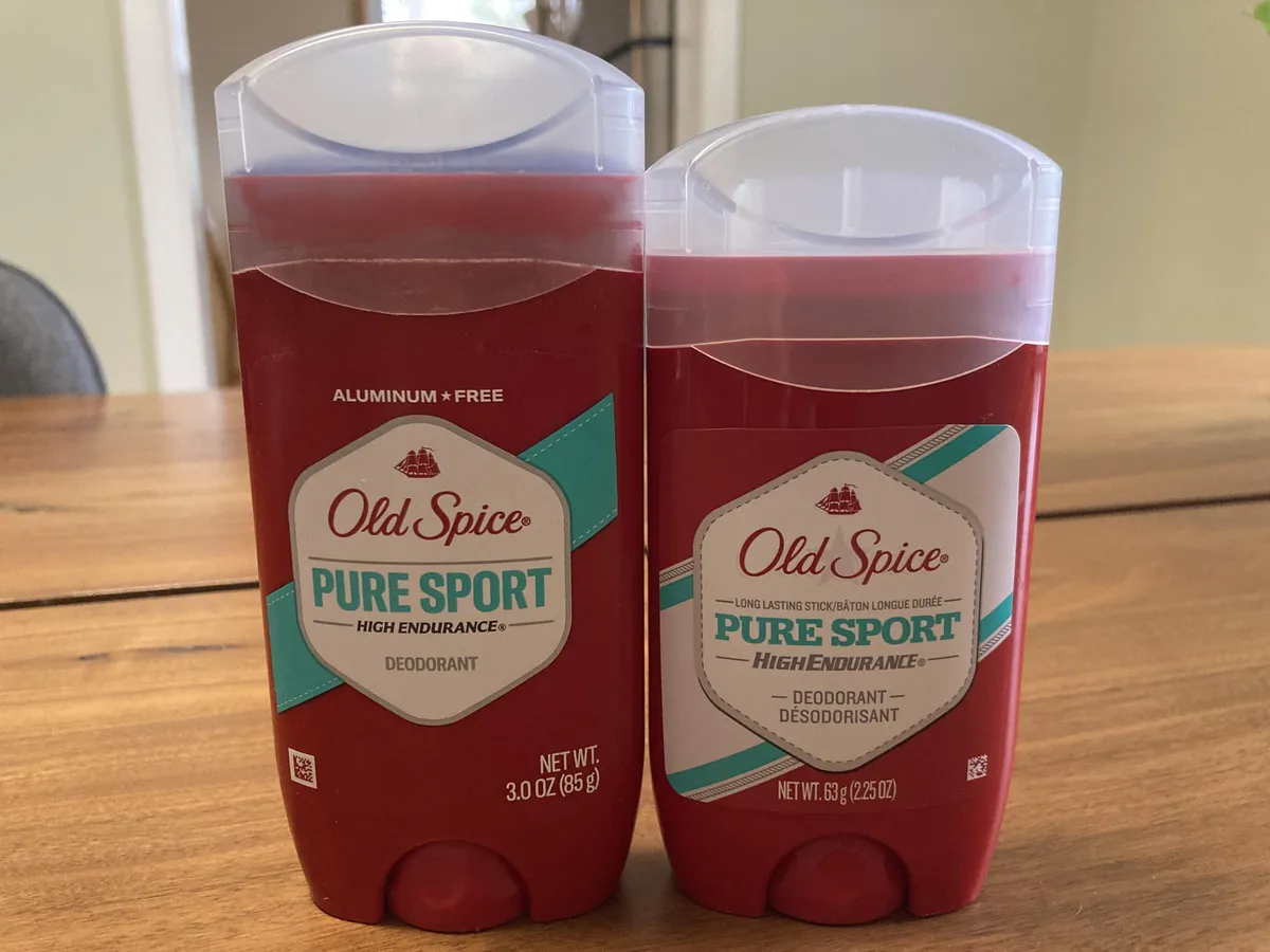 Old Spice Deodorant — 3oz to 2.5oz