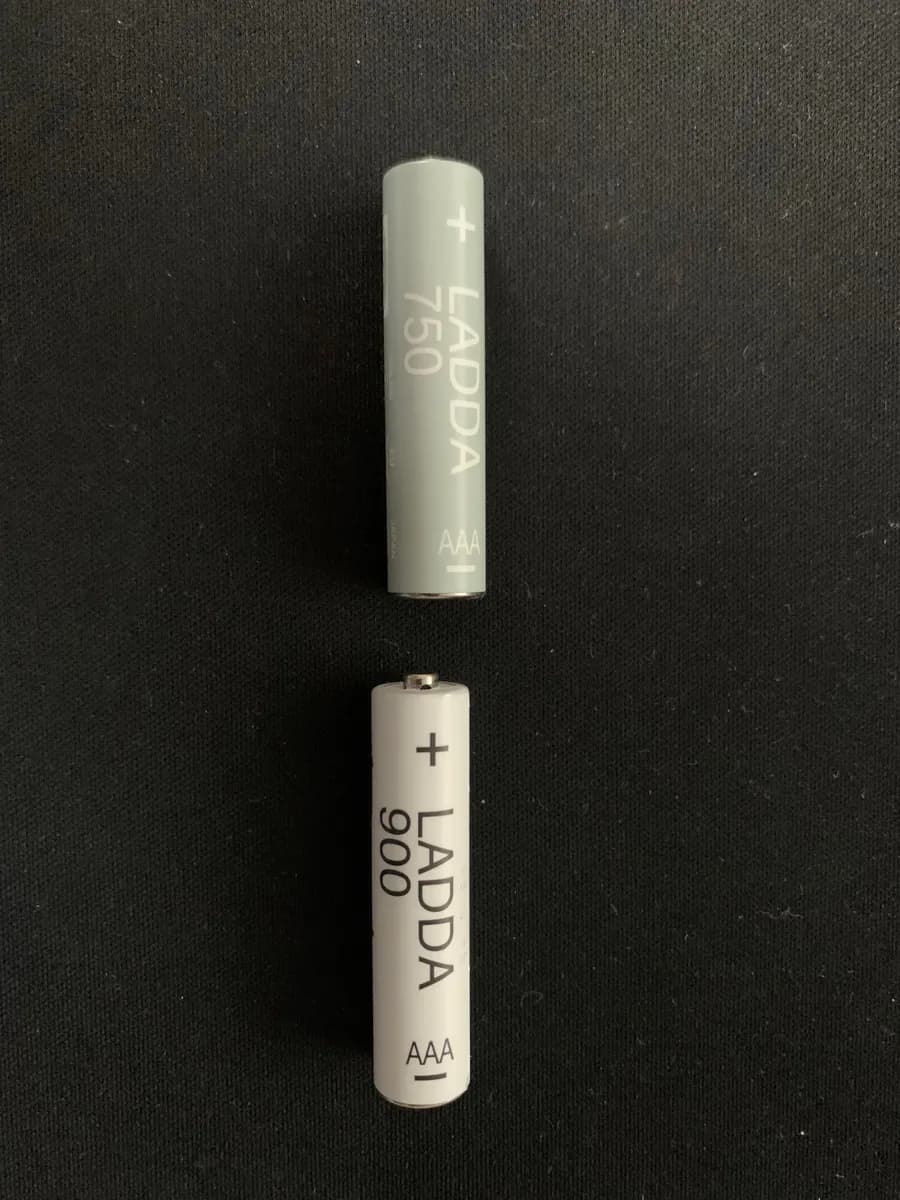 IKEA AA/AAA Batteries — 950mAh to 750mAh