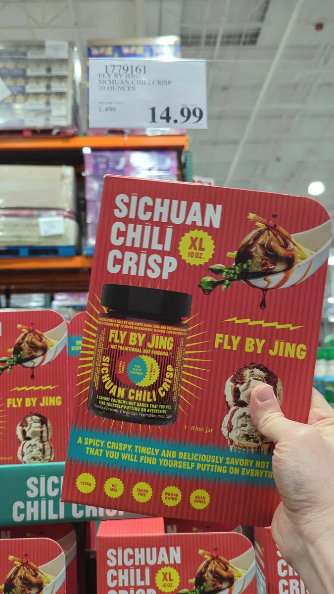 Fly By Jing Sichuan chili crisp — 12oz to 10oz