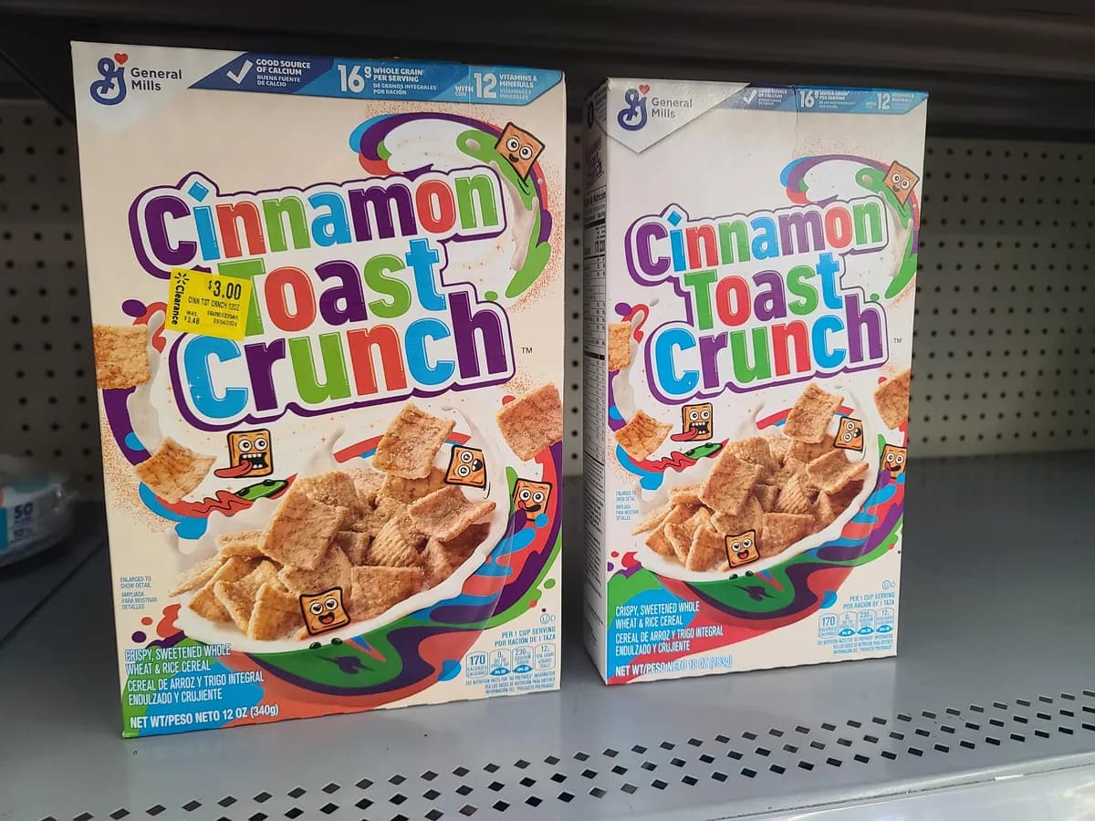 General Mills Cinnamon Toast Crunch — 12oz to 10oz