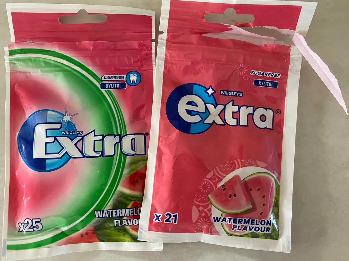 Extra Extra Gum — 25ct to 21ct