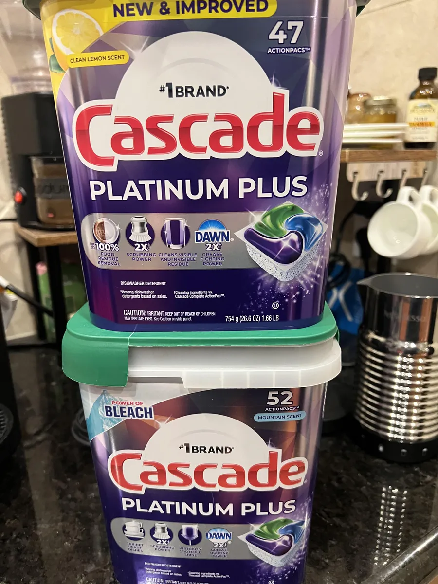 Cascade Cascade Dishwasher Pods — 52ct to 47ct