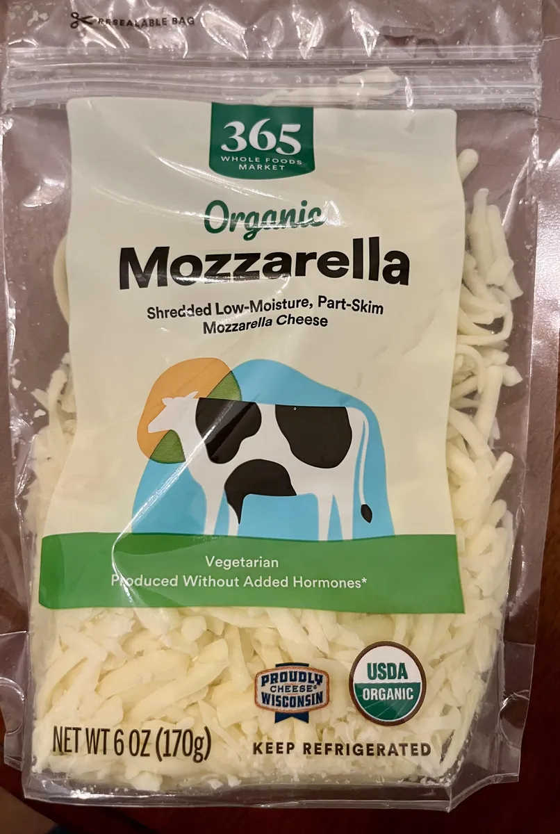Whole Foods Market Shredded Cheese — 8oz to 6oz