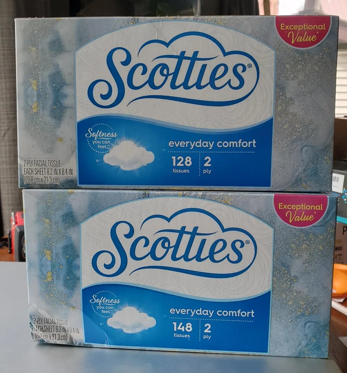 Scotties tissue package photo
