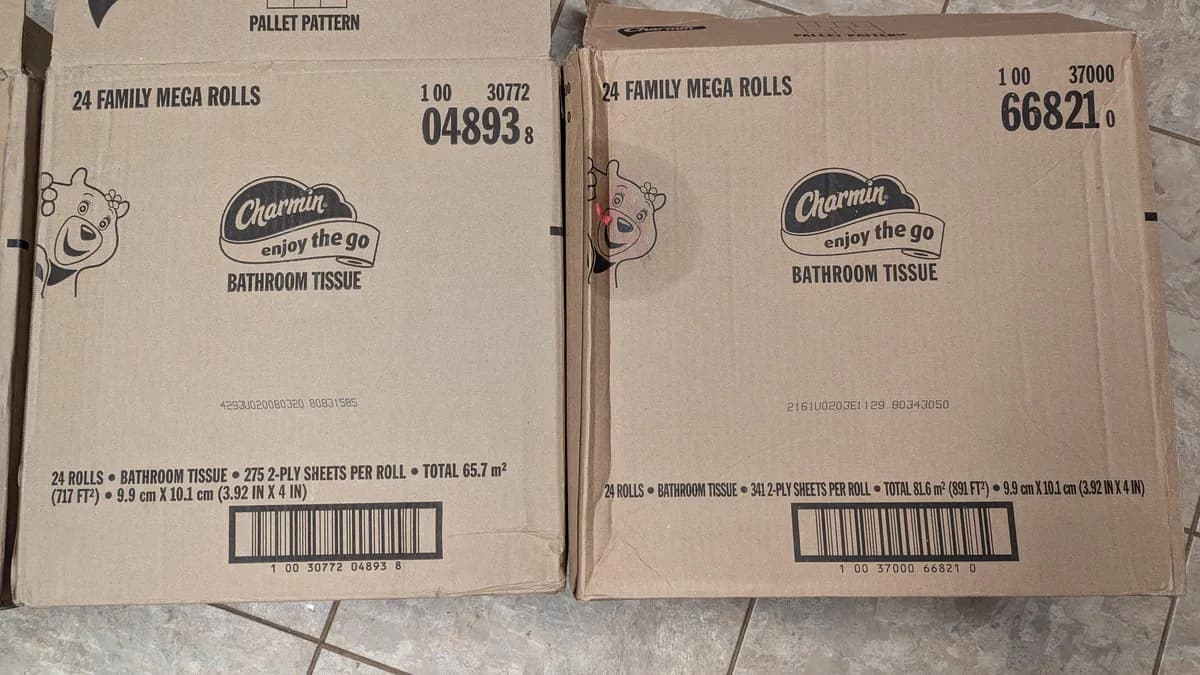 Charmin Charmin 24-pack Family — 341sheets to 275sheets