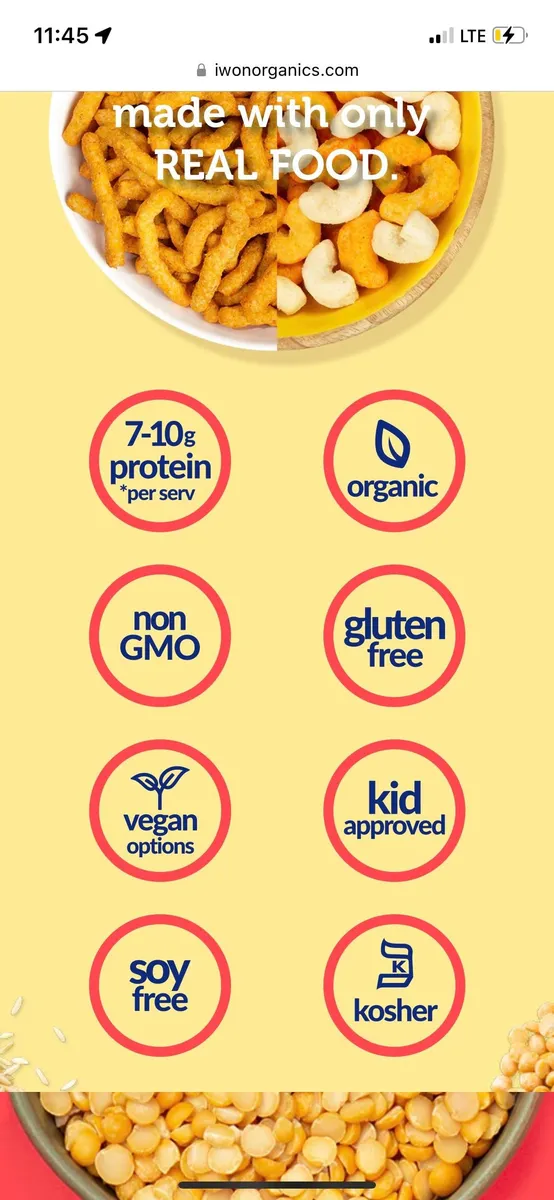 iWO Organics protein puffs