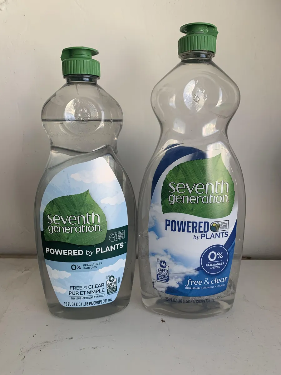 Seventh Generation Dish Liquid — 25fl oz to 19fl oz