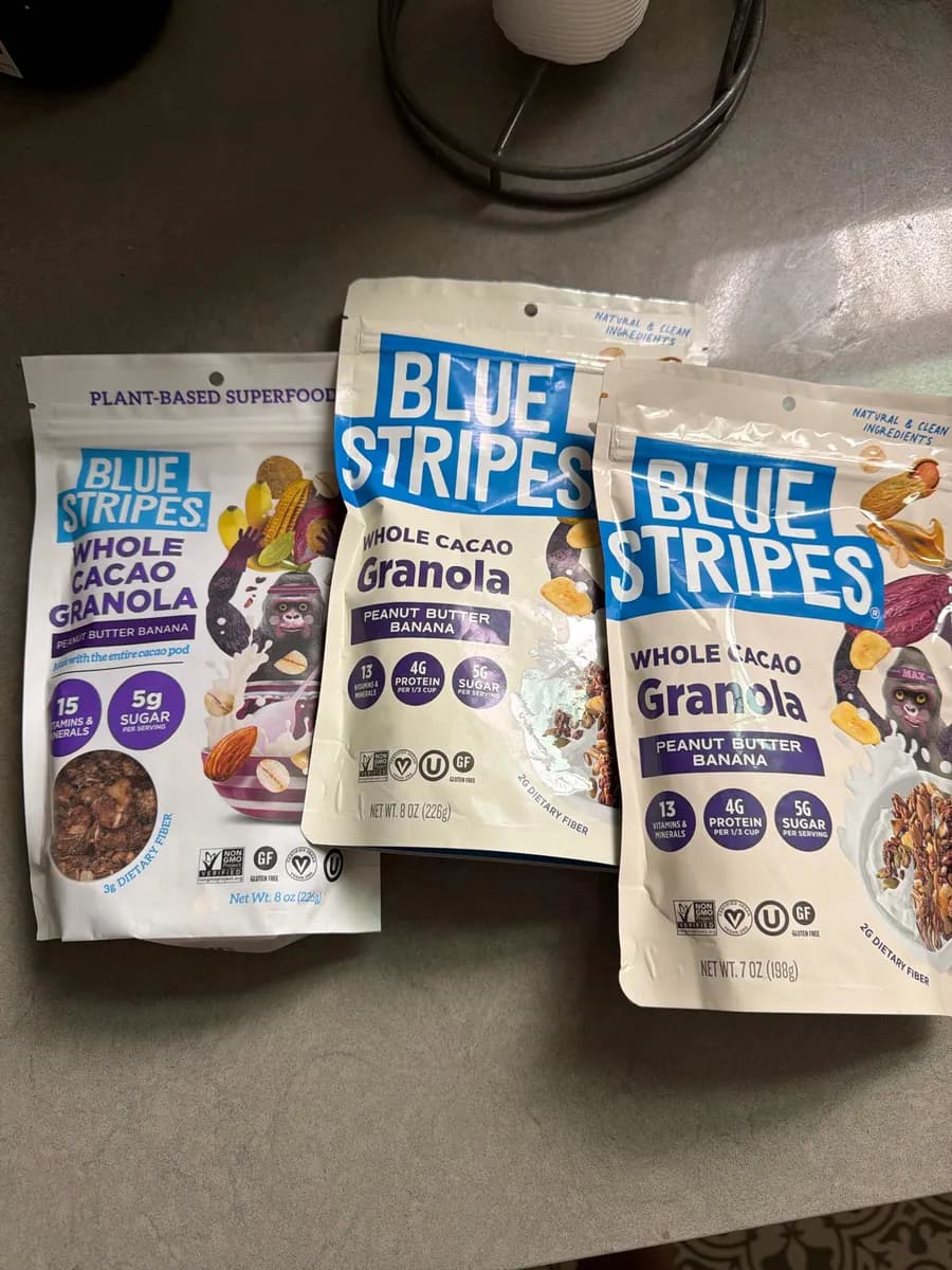 Blue Stripes Granola — 8oz to 7oz