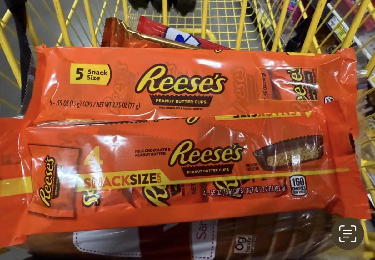 Hershey Reese's Peanut Butter Cups — 5ct to 4ct