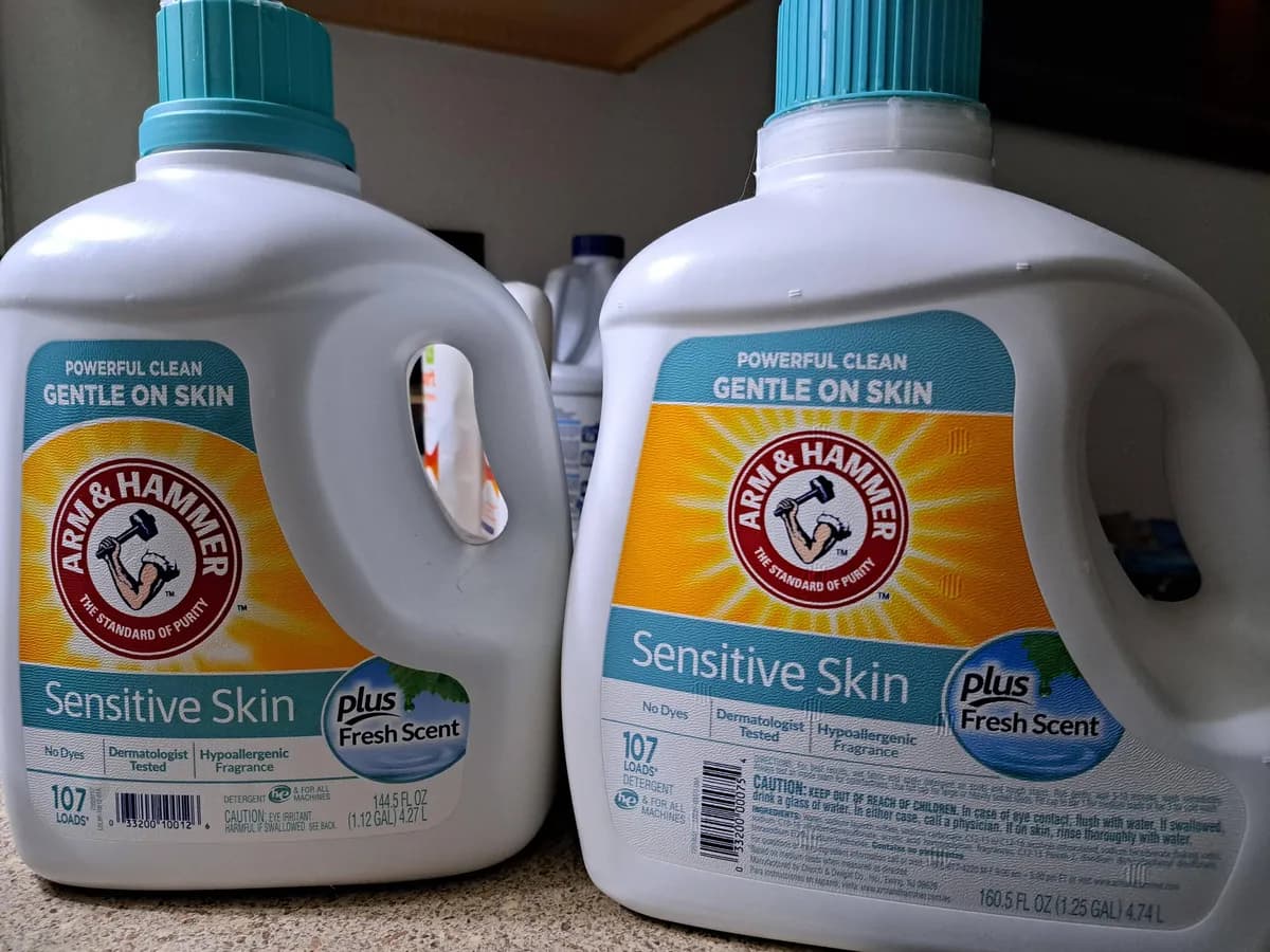Arm & Hammer laundry detergent — 160.5fl oz to 144.5fl oz