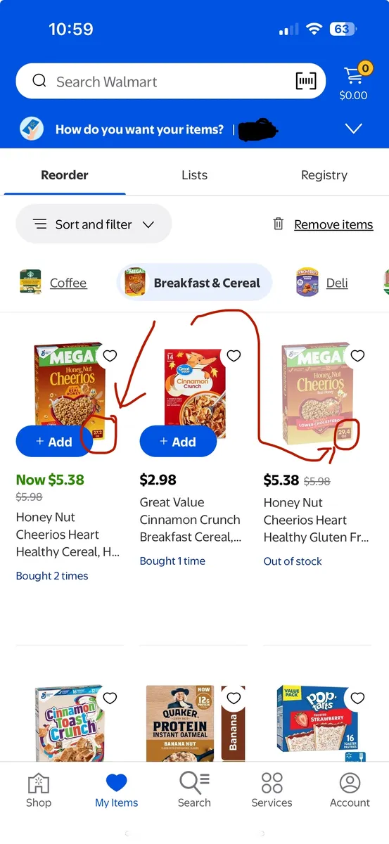 General Mills Cheerios Mega Size package