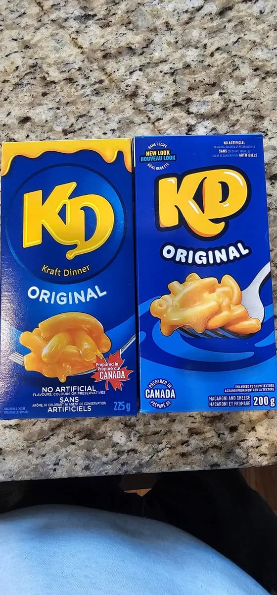Kraft Kraft Dinner — 225g to 200g