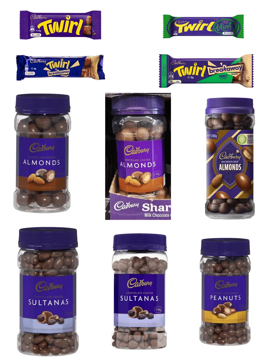 Cadbury Twirl Break Away Mint package
