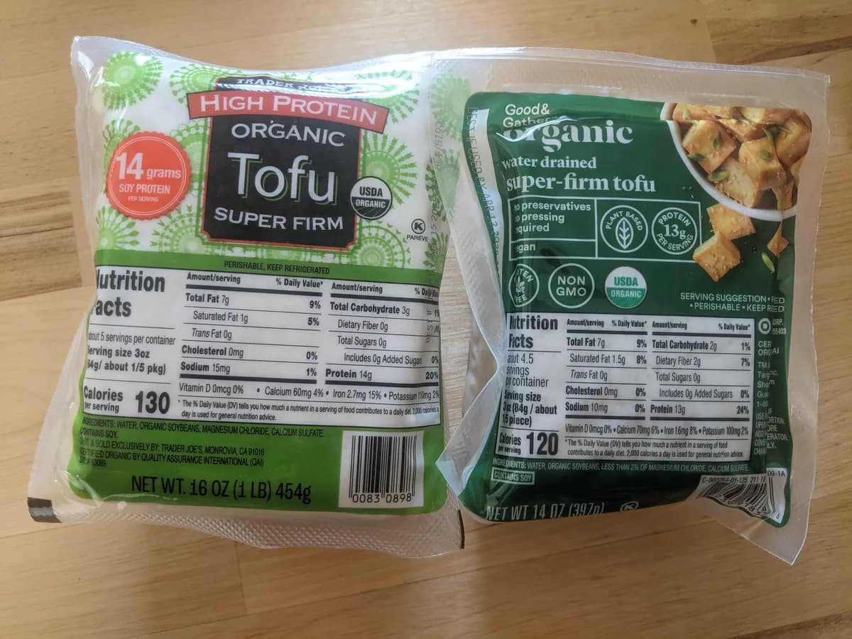 Good & Gather Super Firm Tofu — 16oz to 14oz