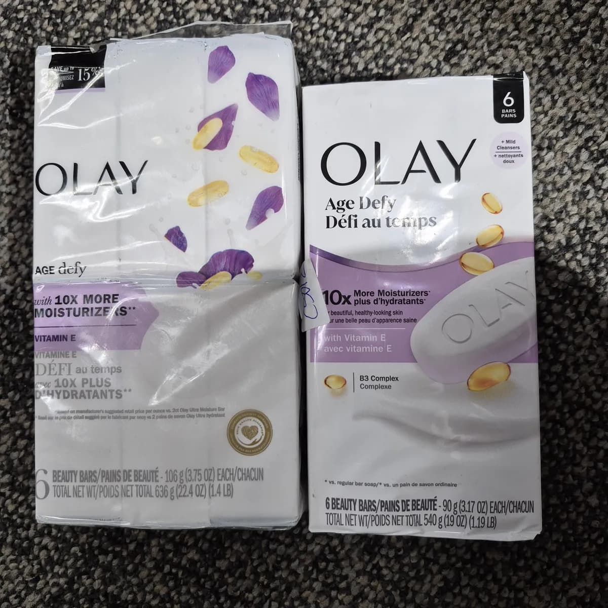 Olay Soap Bar — 106g to 90g