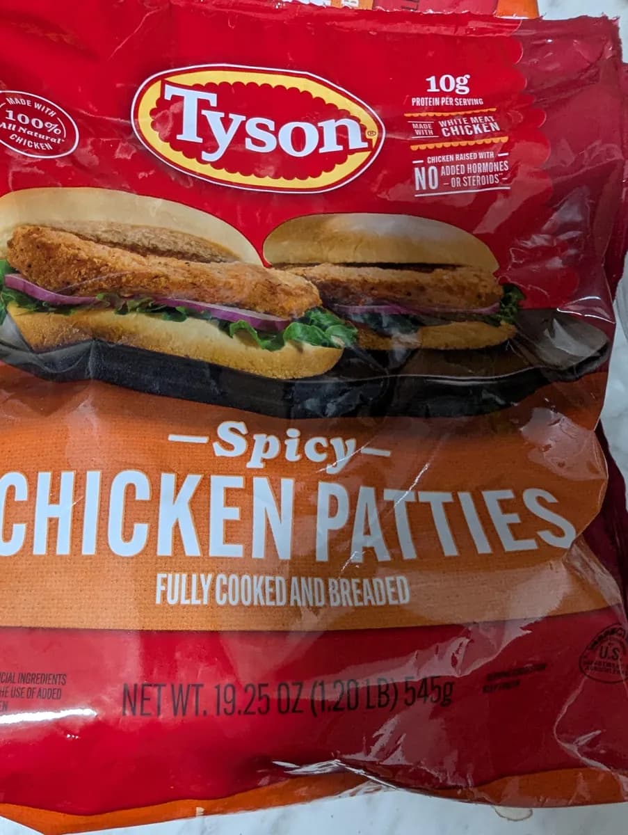 Tyson Tyson Burger Patties package photo