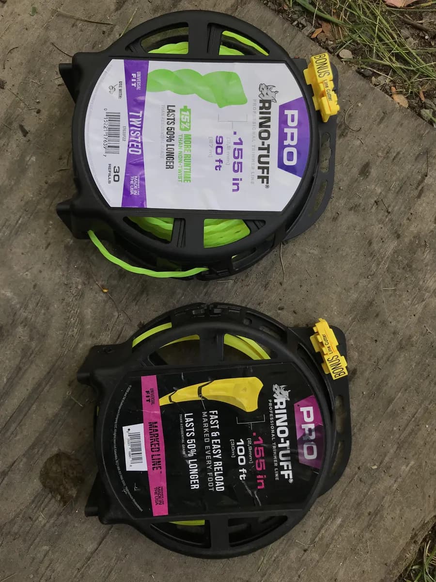 Rino-Tuff Trimmer Line — 100ft to 90ft