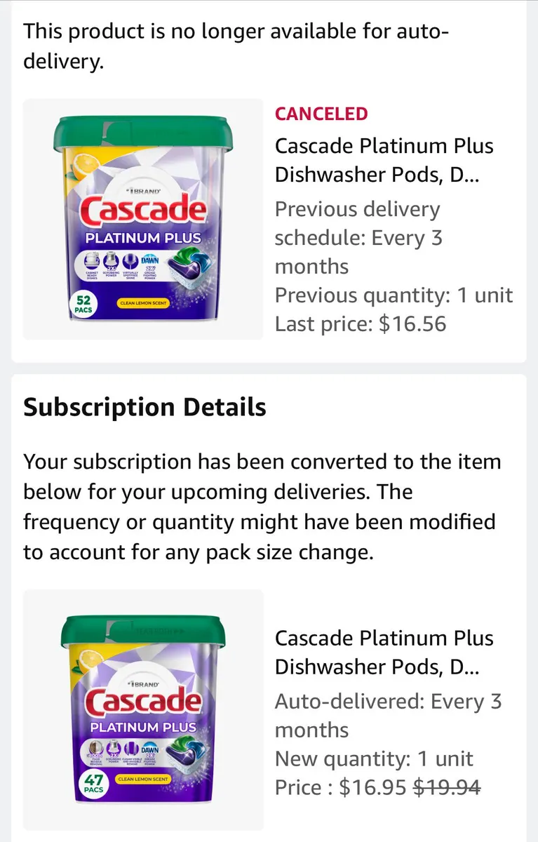 Cascade Cascade Dishwasher Pods package