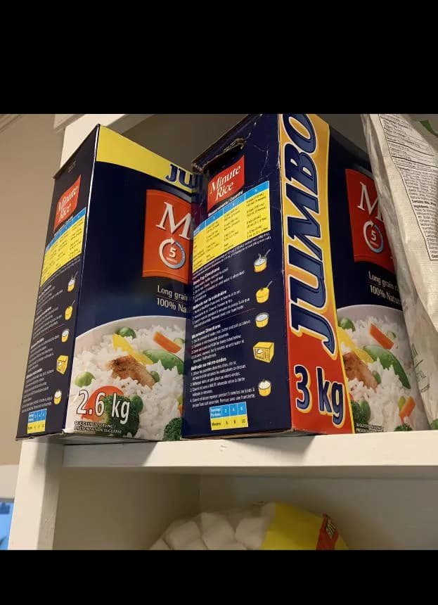 Minute Jumbo Rice — 3kg to 2.6kg