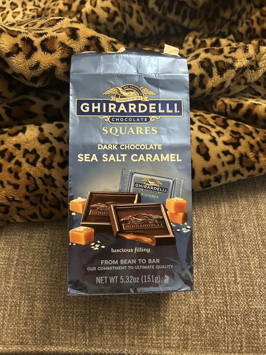 Ghirardelli Dark Chocolate Sea Salt Caramel Squares — 15.9oz to 5.32oz