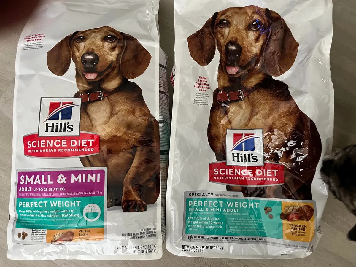 Hill's Science Diet Science Diet Small & Mini Adult Perfect Weight — 15lb to 12.5lb