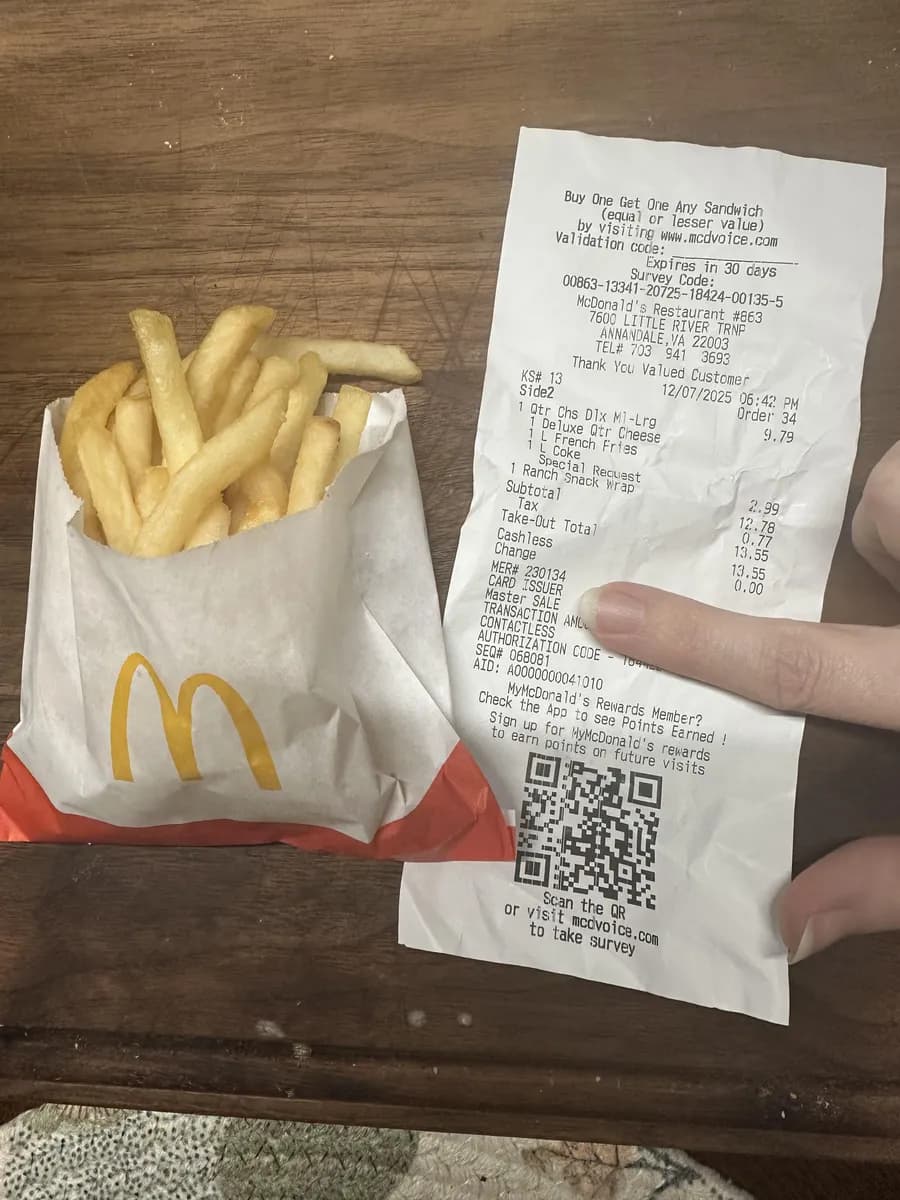 McDonald's Large Fries