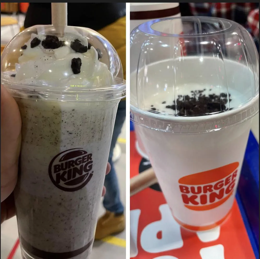 Burger King Oreo Shake