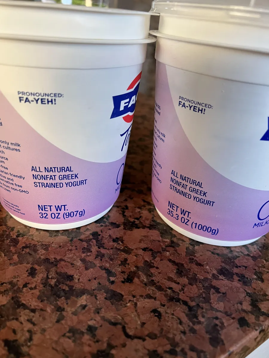 Fage Fage Yogurt — 20oz to 16.7oz
