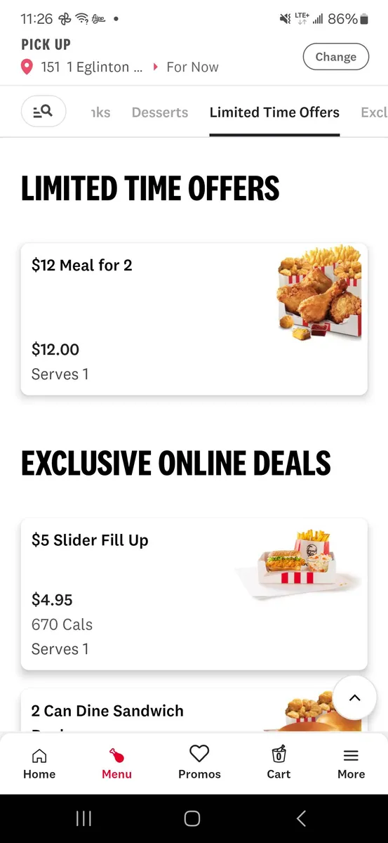 KFC KFC Meal for 2