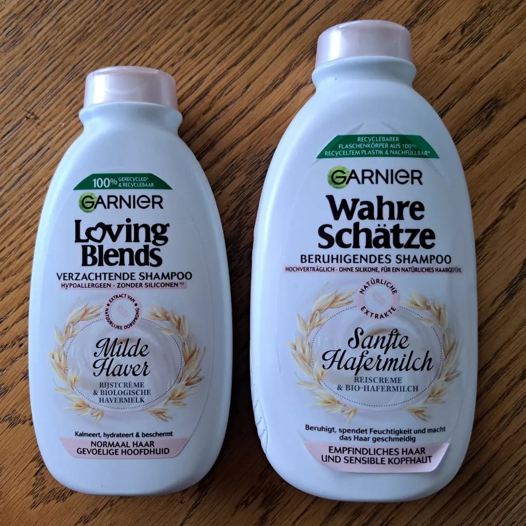 Garnier Shampoo (Loving Blends / Wahre Schätze) — 400ml to 300ml