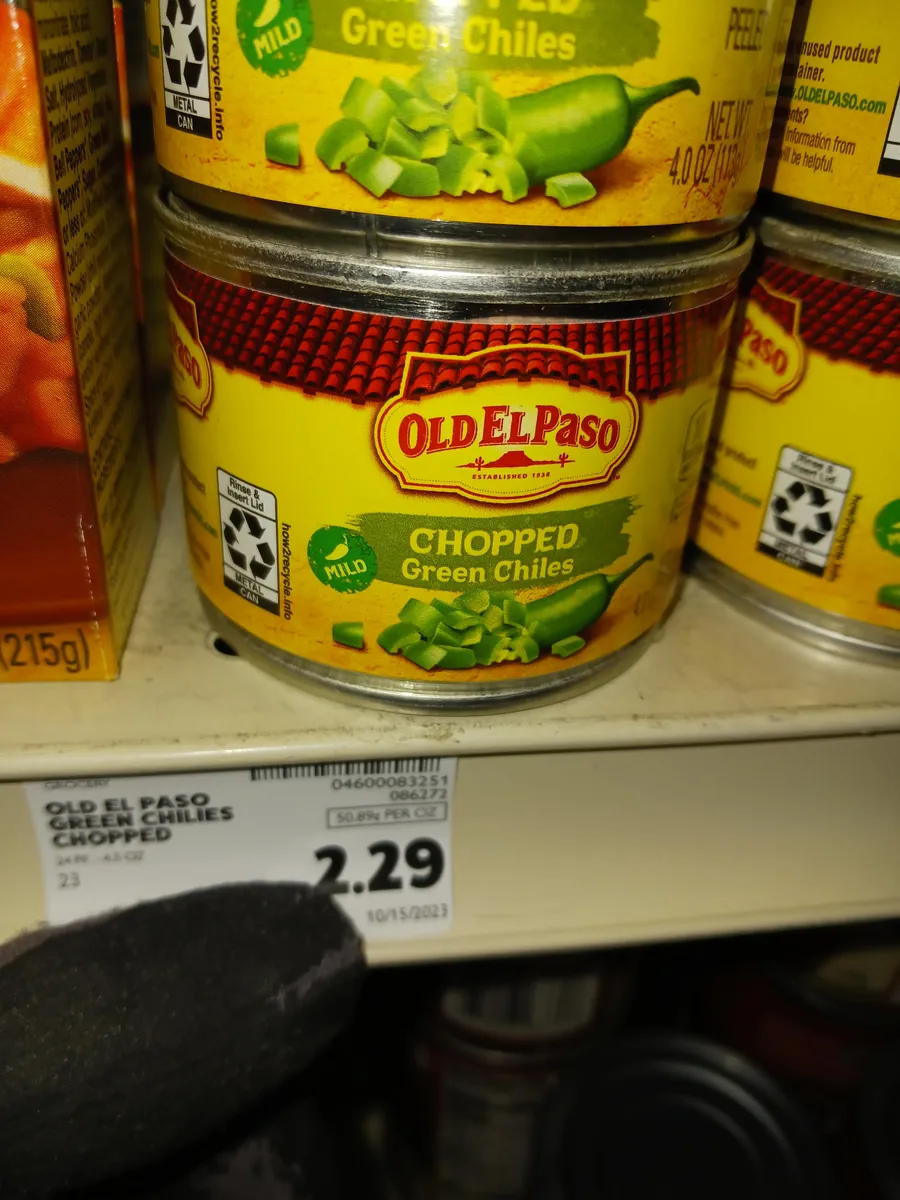 Ortega Chopped Green Chilies package photo
