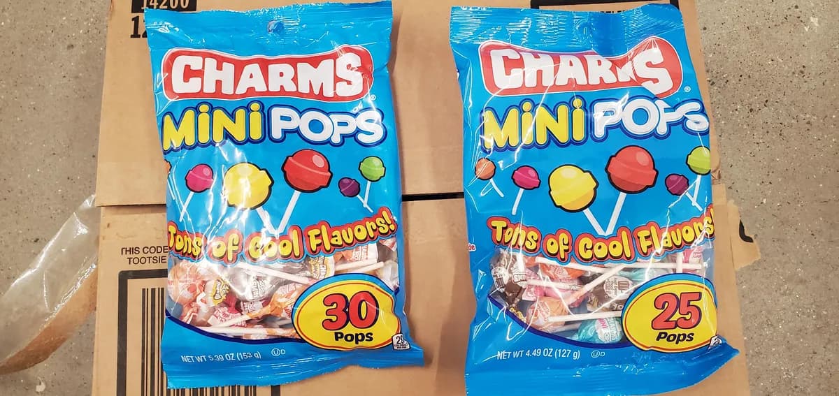 Charms suckers — 30ct to 25ct