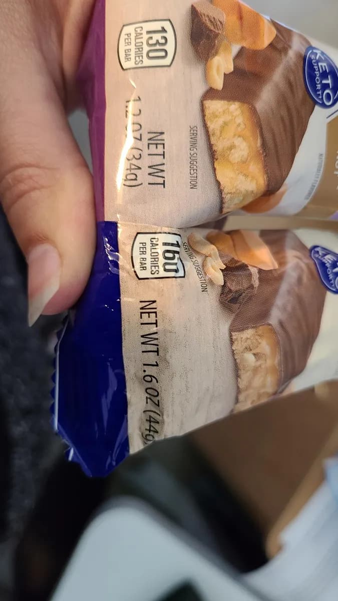 Aldi protein bars package photo