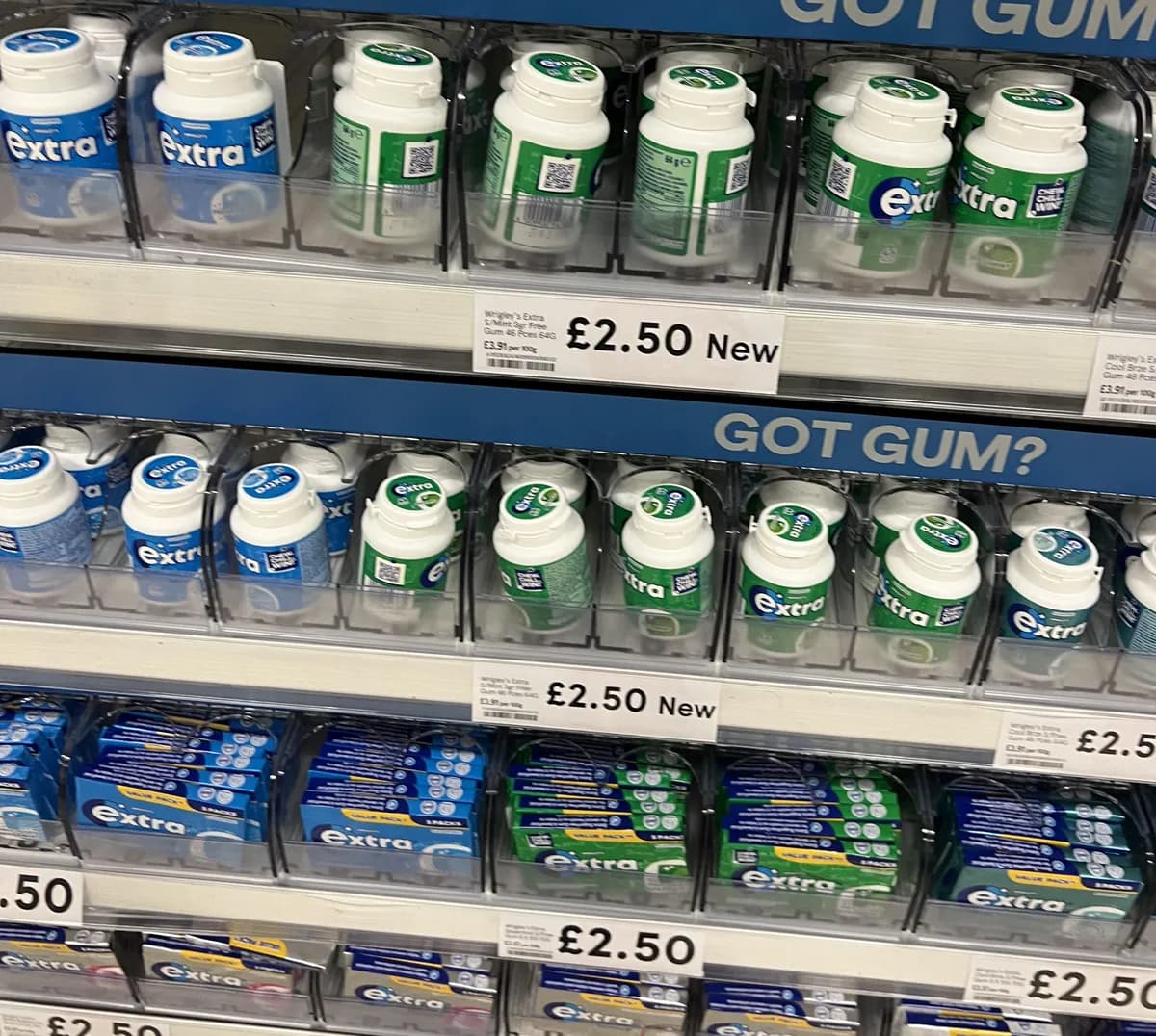 Extra Chewing gum package photo