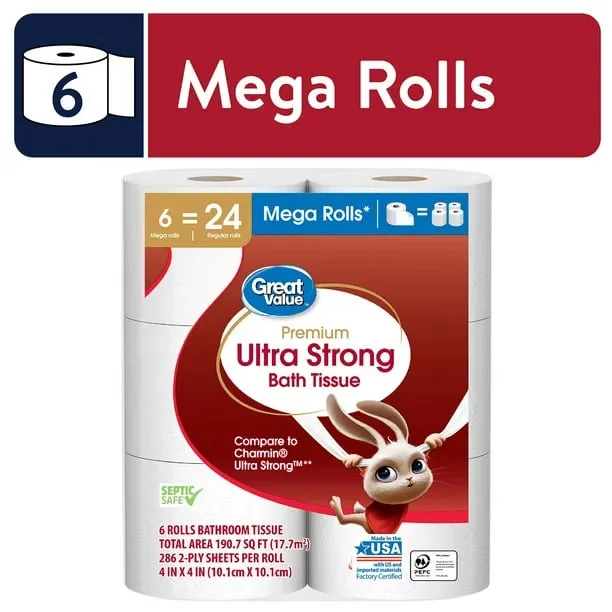 Great Value Ultra Strong Toilet Paper package