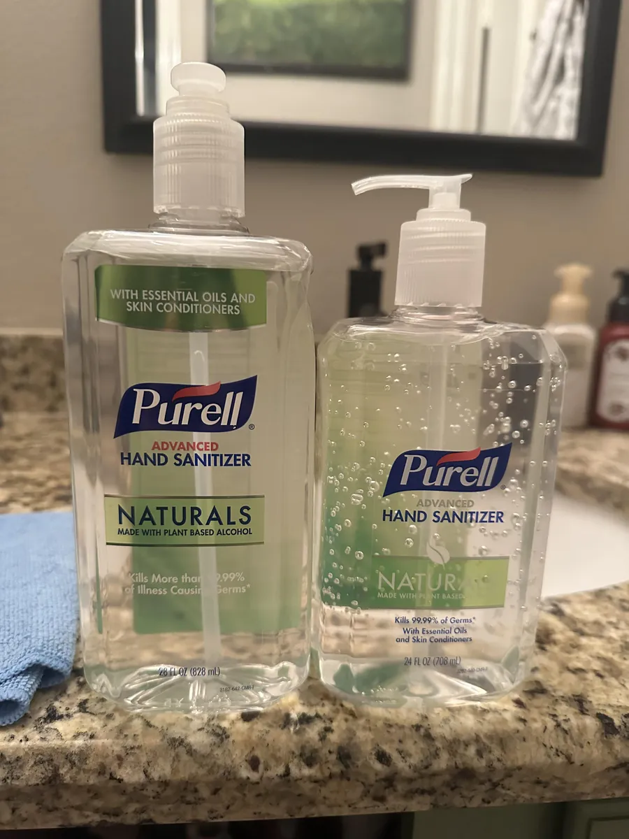 Purell Advanced Hand Sanitizer Naturals — 28oz to 24oz