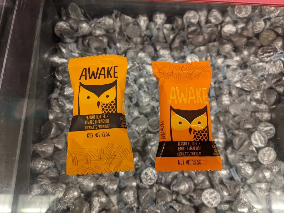 Awake Awake caffeine squares — 16.5g to 13.5g