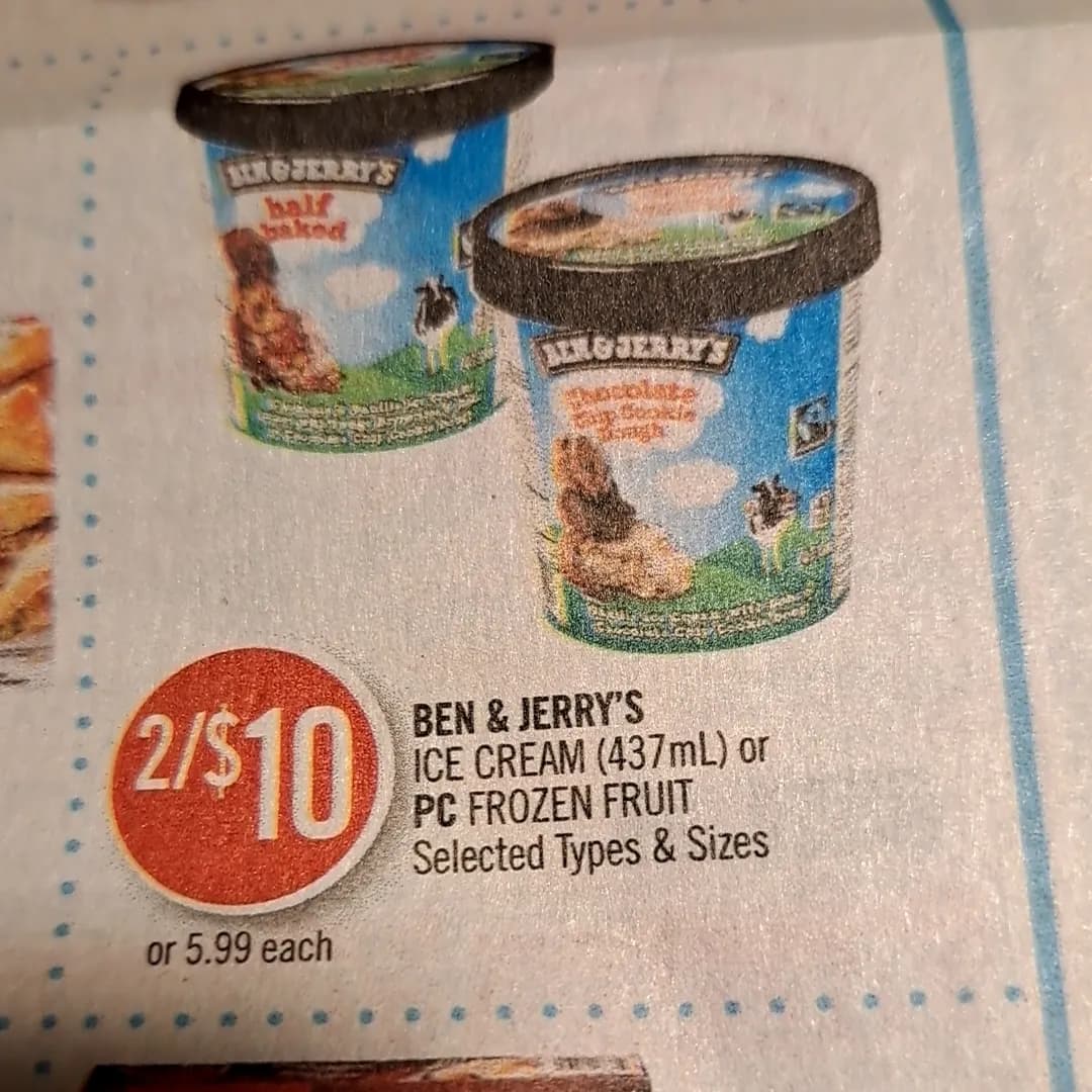Ben & Jerry's Ice Cream — 500ml to 437ml