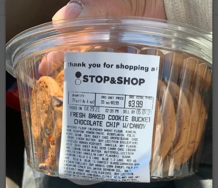 Stop & Shop Cookie Bucket — 24ct to 16ct