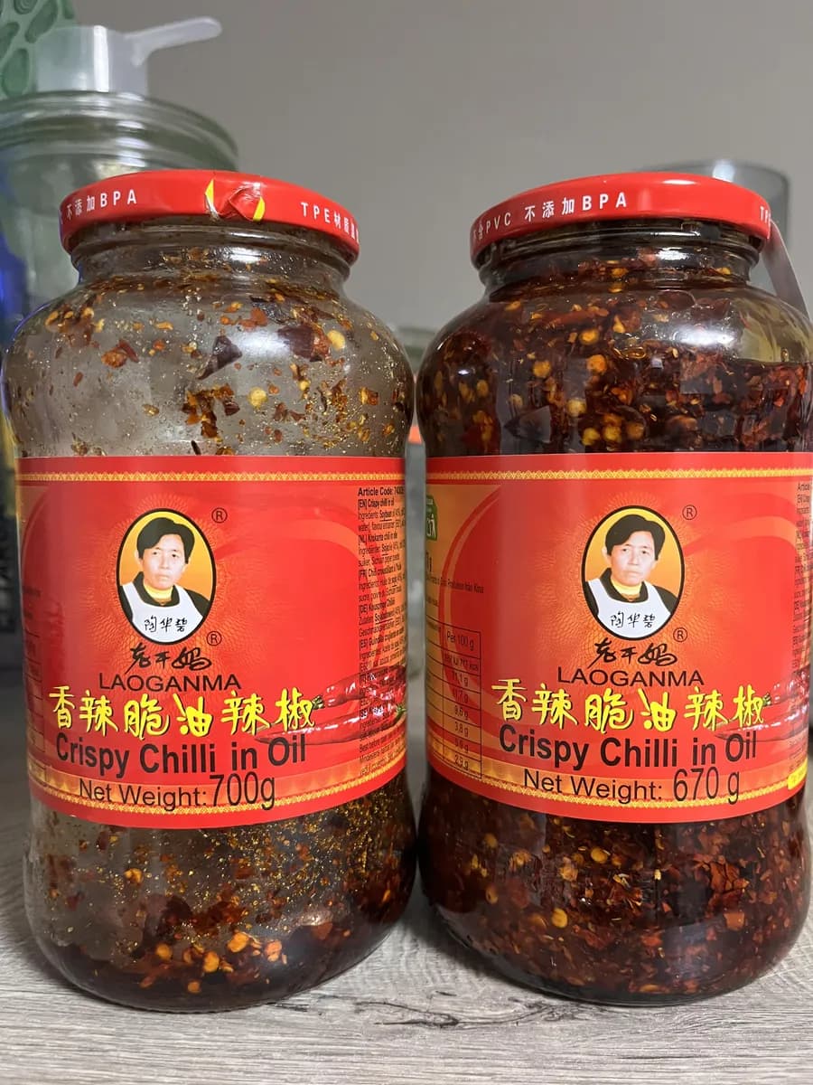Laoganma Chili Oil — 700g to 670g