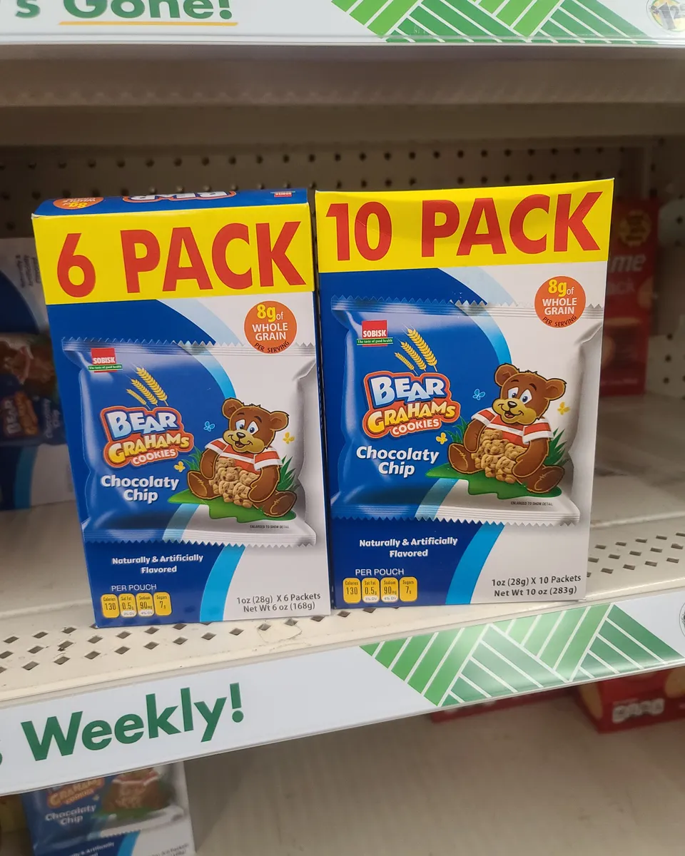Nabisco Teddy Grahams — 10ct to 6ct