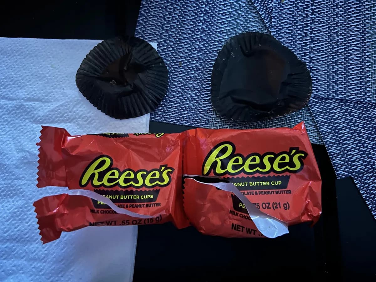 Hershey Reese's Peanut Butter Cups Snack Size — 21g to 15g