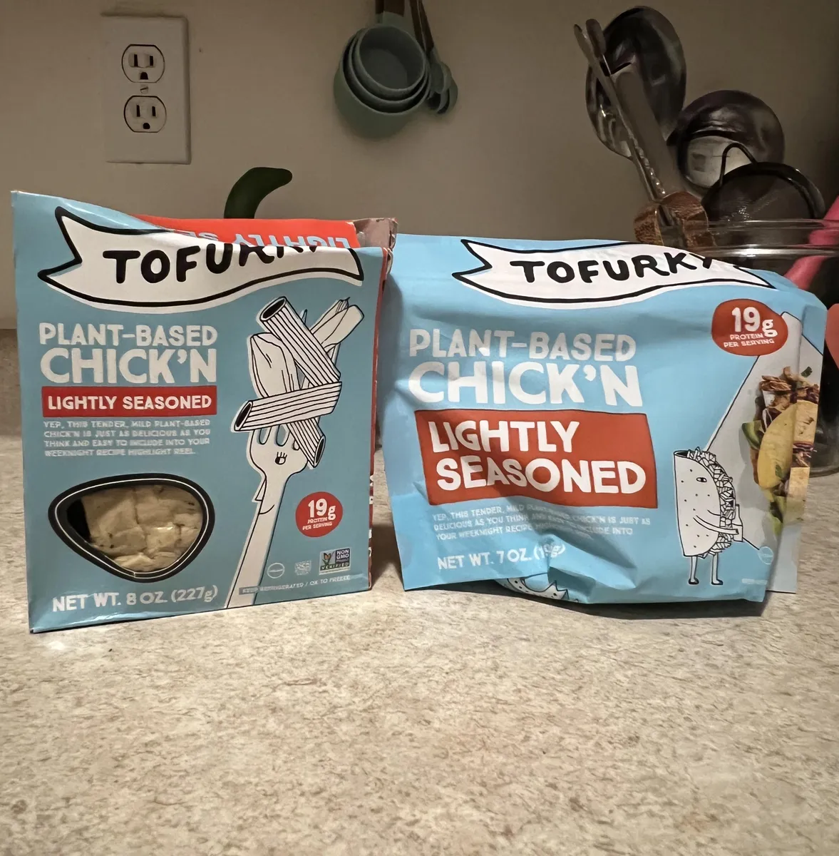 Tofurky Plant-Based Chick'n Lightly Seasoned — 8oz to 7oz