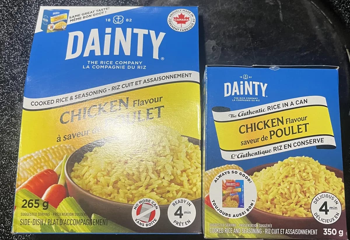Dainty Dainty Rice package