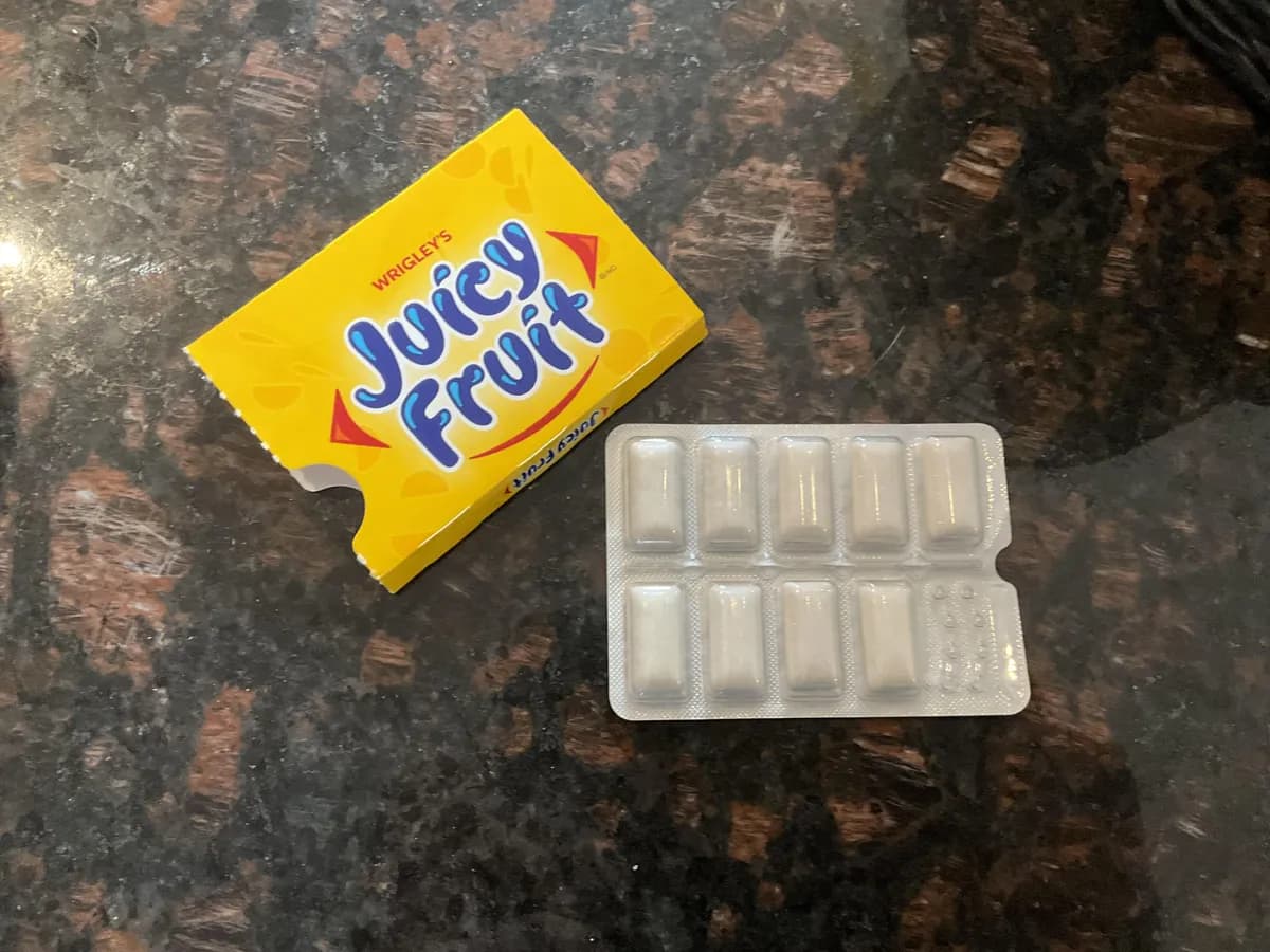 Wrigley Juicy Fruit gum package photo